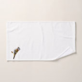 Caricature colorée moineau jaune et brun (Serviette à main)