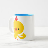 Caricature Cool mignonne Mug de poulet (Devant gauche)
