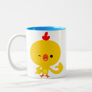 Caricature Cool mignonne Mug de poulet