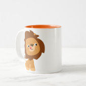 Caricature cute gourmande Lion Mug (Devant gauche)