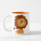 Caricature cute gourmande Lion Mug (Gauche)