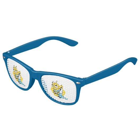 Caricature d'abeilles Superhero enfants lunettes d (Angle)