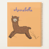 Caricature d'alpaga brun joli (Dos)