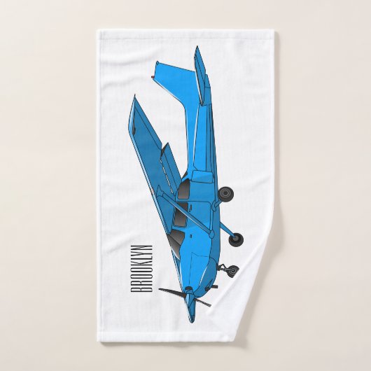 Caricature d'avion à voilure fixe (Serviette à main)