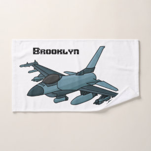 Caricature d'avion de chasse militaire