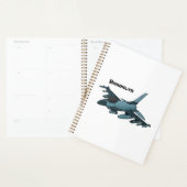 Caricature d'avion de chasse militaire (Devant avec enveloppe)