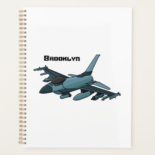 Caricature d'avion de chasse militaire (Devant)