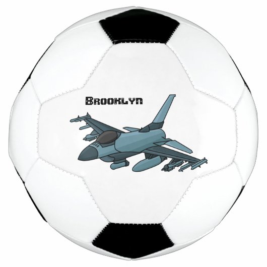 Caricature d'avion de chasse militaire (Devant)