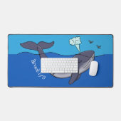 Caricature de baleine mignonne et de baleine de ve (Clavier et souris)