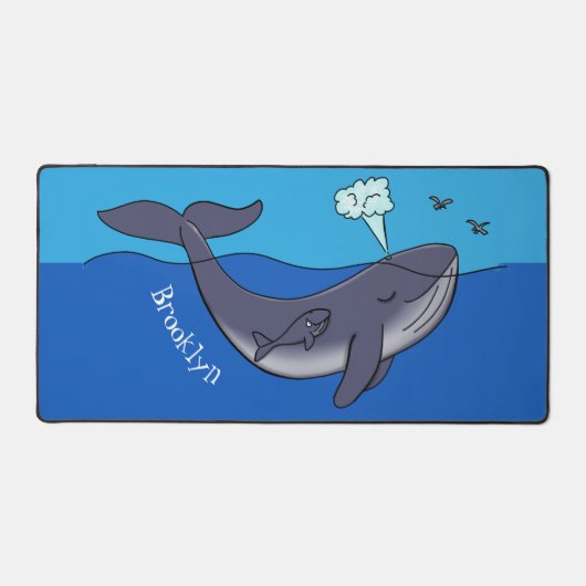 Caricature de baleine mignonne et de baleine de ve (Recto)