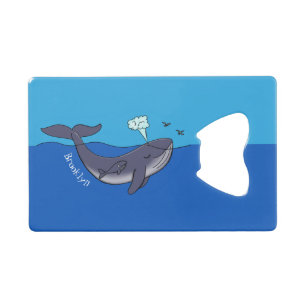 Caricature de baleine mignonne et de baleine de ve