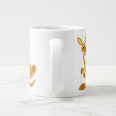 Caricature de battage mignon Kangaroo Jumbo Mug (Dos)