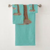 Caricature de bébé orangoutan joyeux (En situation)