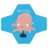 Caricature de bébé pieuvre rose mignonne humour (Plat)