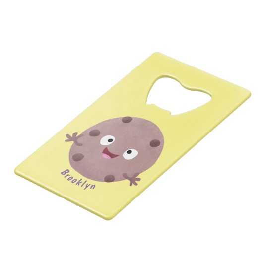 Caricature de biscuit à puce en chocolat (Dos Angle)