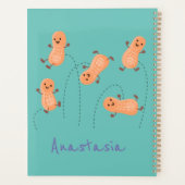 Caricature de cacahuètes joyeux sautillant (Dos)