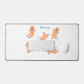 Caricature de cacahuètes joyeux sautillant (Clavier et souris)