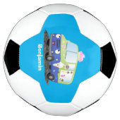 Caricature de camion de glace joli (Tourné)