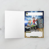 Caricature de carte d'anniversaire DJ et MC (Intérieur)