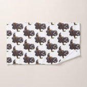 caricature de castor mignon (Serviette à main)