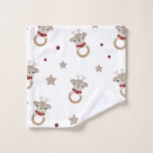 Caricature de cerfs (Gant de toilette)