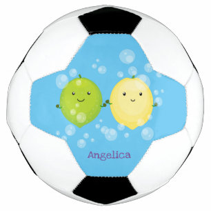 Caricature de chaux de citron joyeux