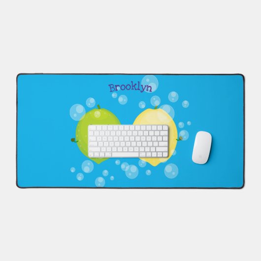 Caricature de chaux de citron joyeux (Clavier et souris)