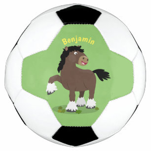 Caricature de cheval de trait de Cute Clydesdale