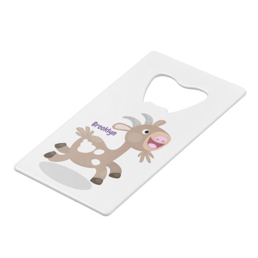 Caricature de chèvre billy joyeux (Dos Angle)