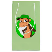 Caricature de chimpanzé petit sac cadeau (Devant)