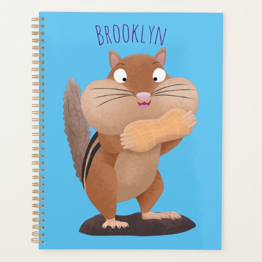 Caricature de chipmunk à grosses joues mignonnes (Devant)