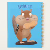 Caricature de chipmunk à grosses joues mignonnes (Dos)