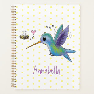 Caricature de colibri d'abeille mignonne