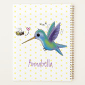 Caricature de colibri d'abeille mignonne (Dos)