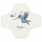 Caricature de colibri d'abeille mignonne (Plat)