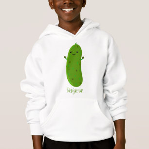 Caricature de cornichon joyeux