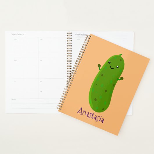 Caricature de cornichon joyeux (Devant avec enveloppe)