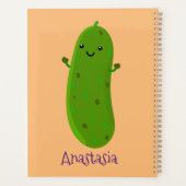 Caricature de cornichon joyeux (Dos)