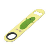 Caricature de cornichon joyeux (Dos Angle)