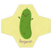 Caricature de cornichon joyeux (Plat)