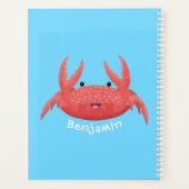 Caricature de crabe rouge cuite (Dos)