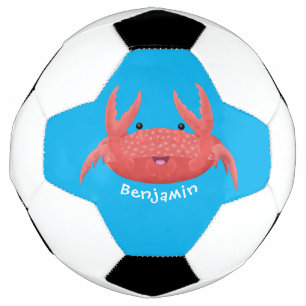 Caricature de crabe rouge cuite