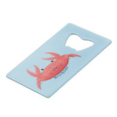 Caricature de crabe rouge cuite (Devant Angle)