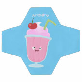 Caricature de crème glacée de fraise mignonne (Plat)