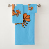 Caricature de crevettes de Noël joyeux (En situation)