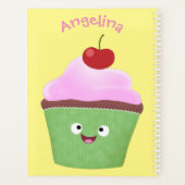 Caricature de cupcake joyeux (Dos)