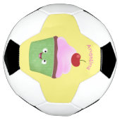 Caricature de cupcake joyeux (Tourné)
