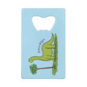 Caricature de dinosaure de brontosaurus vert migno (Dos)