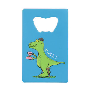 Caricature de dinosaure vert t rex