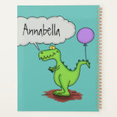 Caricature de dragon dragon drôle et vert respiran (Dos)